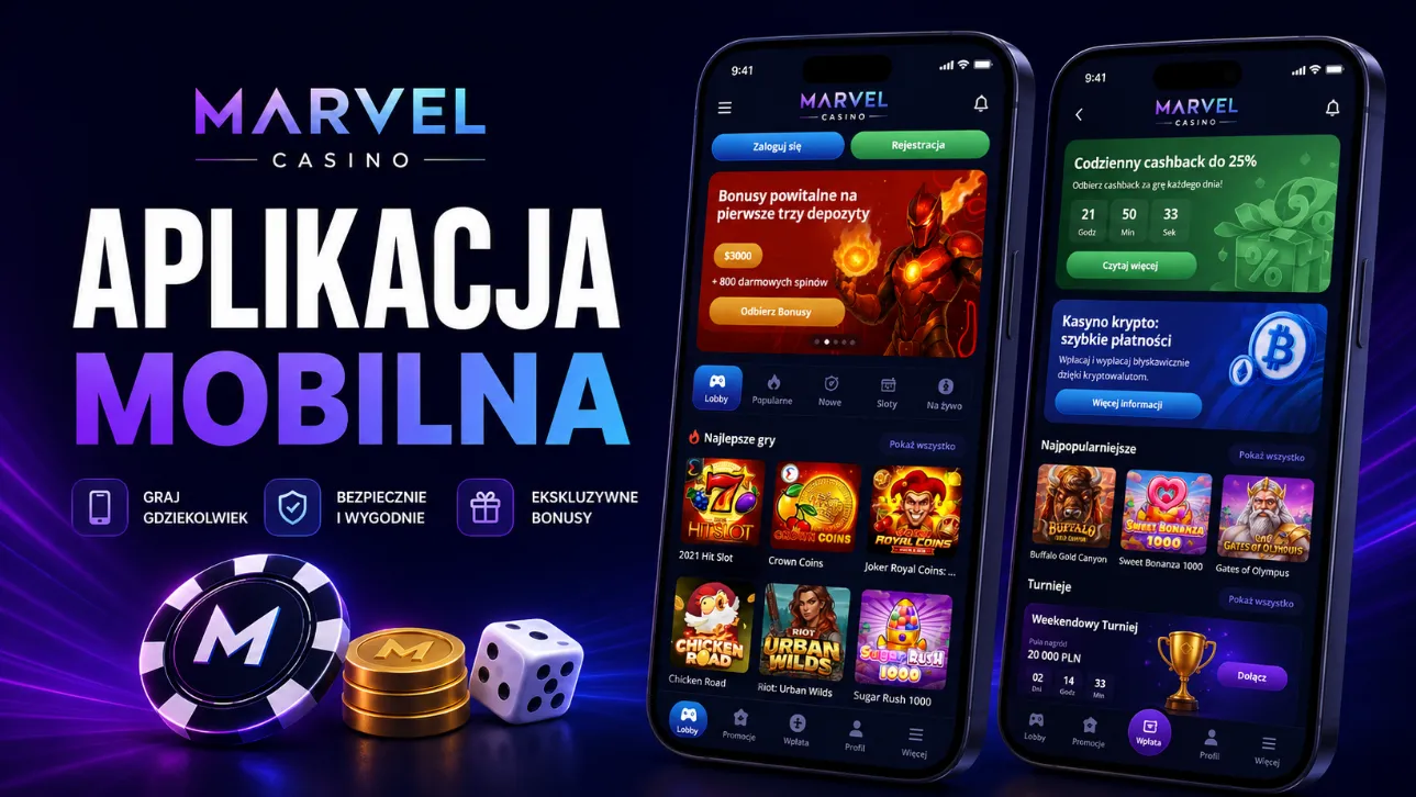 Marvel Casino aplikacja i gra mobilna